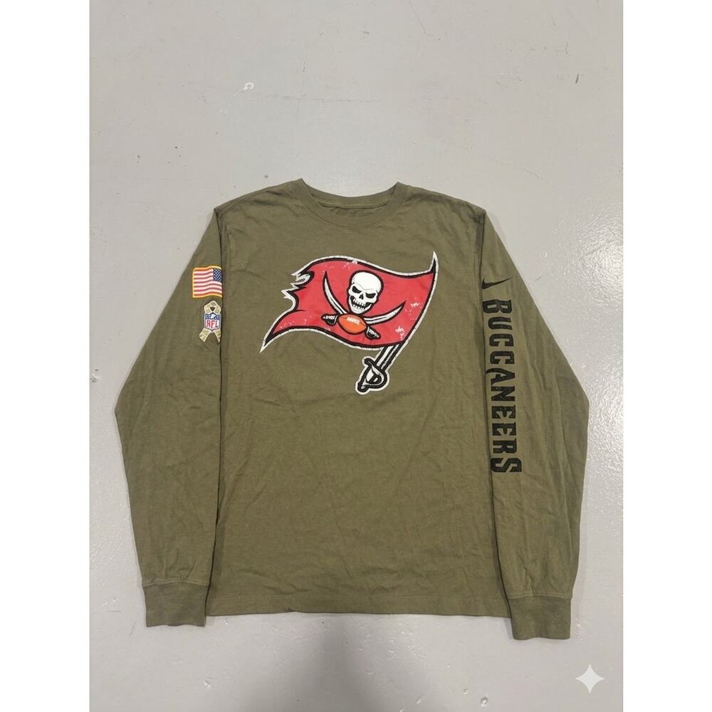 Nike Tampa Bay Buccaneers Salute To Service Long Sleeve Shirt L Olive Green NFL